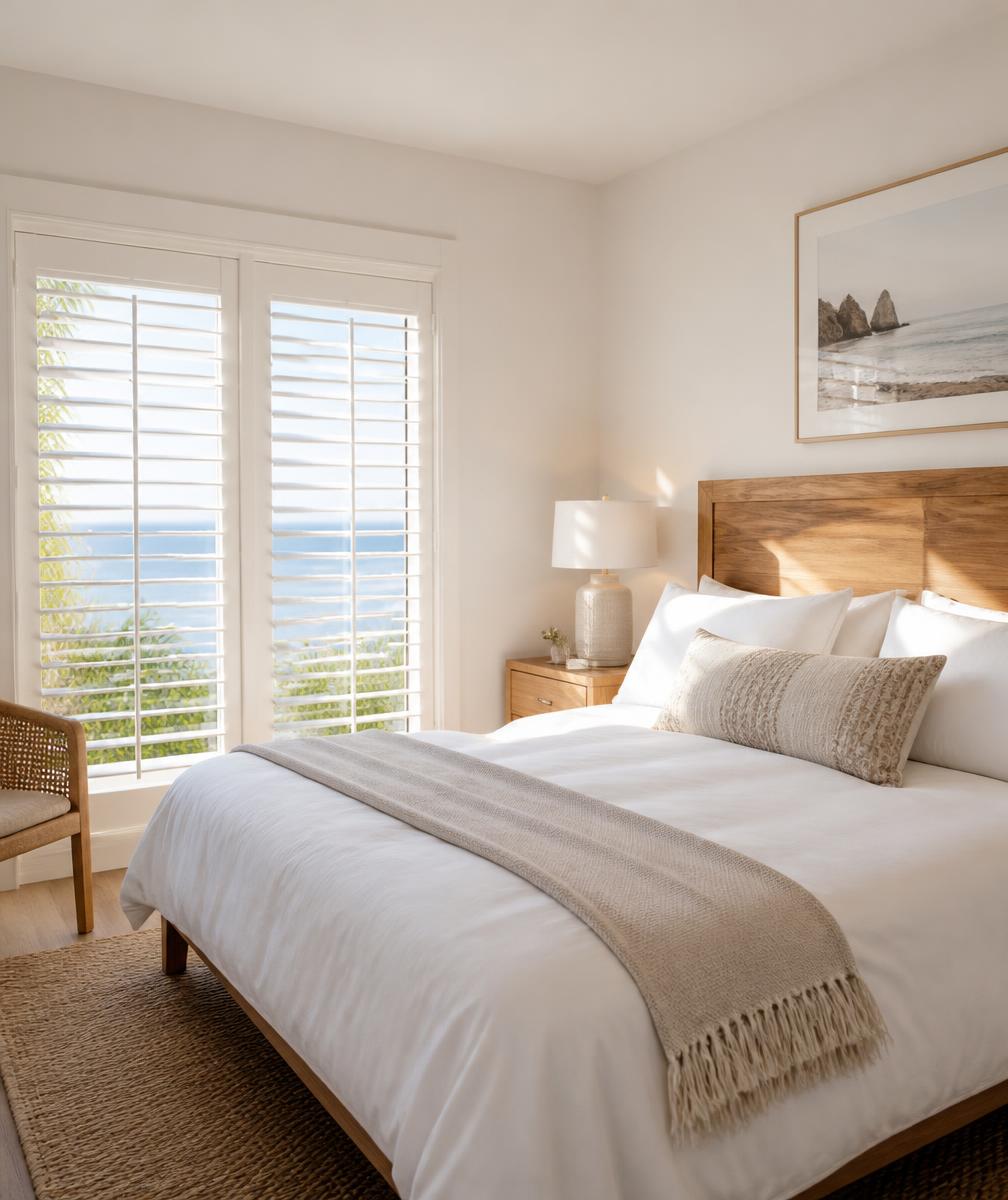 Snapshot of a holiday rental bedroom